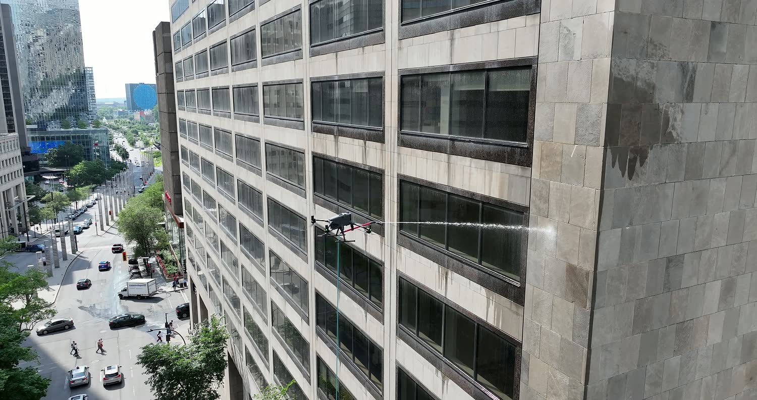 Le drone Service Rob Pression en intervention